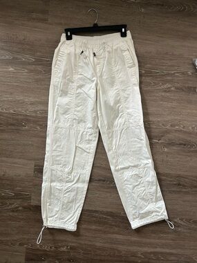 Arizona Jean Company Women's White Cargo Drawstring Pants